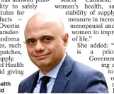  ?? ?? Decisive action...Health Secretary Sajid Javid