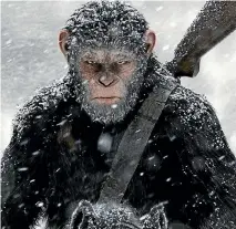 ??  ?? War of the Planet of the Apes is, at its heart, innovative, intelligen­t and indelible movie making.