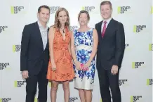  ??  ?? Among the hundreds of guests in attendance at Wood’s Homes Never Give up Gala were, from left, Fort Calgary Resources’ Reid Brodylo and Carri Clark with Susan and Brian Dunn. Fort Calgary Resources was the gala silver sponsor.