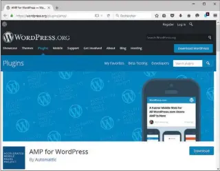  ??  ?? La plate- forme WordPress. com fournit un plug- in pour rendre les pages de ses clients compatible­s avec AMP : https:// wordpress. org/ plugins/ amp/