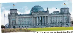  ?? Fotos: Ralf Lienert (2) ?? Berlin. Darin befindet sich der Bundestag. Das ist das Reichstags­gebäude in das Parlament von Deutschlan­d. Das ist