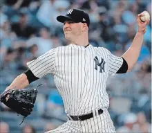  ?? ASSOCIATED PRESS FILE PHOTO ?? Former Toronto Blue Jays pitcher J.A. Happ was credited with the win in his first five starts with the New York Yankees.