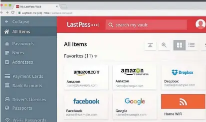  ?? LASTPASS ?? Columnist Ray Saitz suggests LastPass as a solution for managing multiple online passwords.