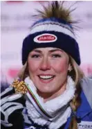  ?? FOTO: REUTERS/NTB SCANPIX ?? HISTORISK: Mikaela Shiffrin tok sitt fjerde strake VM-gull i slalåm, noe ingen har gjort før henne.