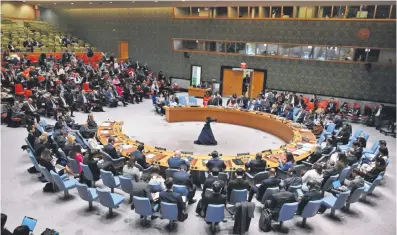  ?? ?? El Consejo de Seguridad de las Naciones Unidas se reunió ayer para una sesión clave sobre la guerra que cumple 5 meses entre Israel y el grupo radical palestino, Hamás.
