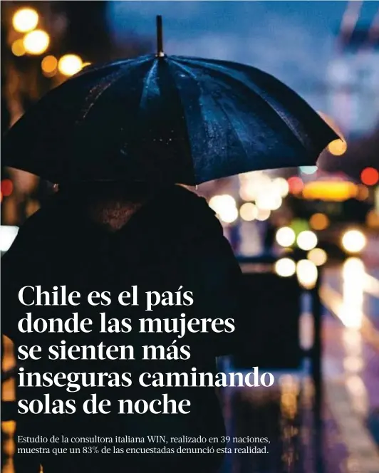  ?? ?? ► Una de cada cuatro mujeres en Chile declara haber experiment­ado episodios de violencia en el último año.
