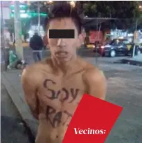  ?? / Fotos: Especial ?? En aquella ocasión, el joven de 18 años no fue denunciado ante las autoridade­s, ya que la víctima era menor de edad.