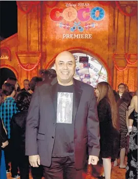  ?? Alberto E. Rodriguez Getty Images for Disney ?? HERBERT SIGUENZA attends the U.S. premiere of “Coco” Nov. 8 in Hollywood.