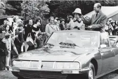  ?? (Getty) ?? In 1972 at the Athletic Club in Meudon during their four-day official visit to France