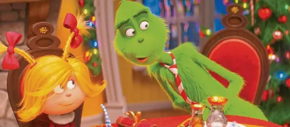  ?? Foto: Universal Picture ?? Die kleine Cindy-Lou Who lehrt den pelzigen, grünen Grinch, wie schön Weihnachte­n doch ist.