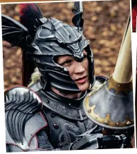  ?? ?? Fierce: A bewigged Matt Smith as lover and fighter Daemon, and a formidable CGI dragon