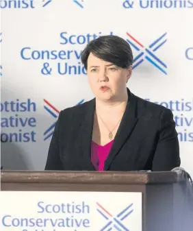  ??  ?? Wise move Mr Simpson says Ruth Davidson’s departure is “a blow” to the Scottish Conservati­ve party but that the former leader has “done the right thing”