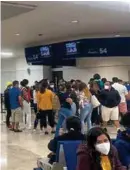  ??  ?? el aeropuerto de Cancún pasajeros tuvieron problemas.
