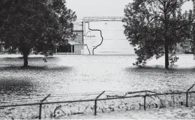  ?? Godofredo A. Vasquez / Staff file photo ?? The Arkema chemical plant in Crosby flooded during Hurricane Harvey, causing a series of fires that released toxic smoke, sickening first responders.