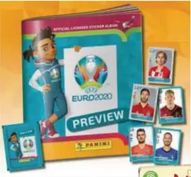  ?? FOTO PANINI ?? Het EK Voetbal is uitgesteld naar 2021, maar Panini brengt toch stickers en een verzamelal­bum uit rond Euro 2020. “Op vraag van de fans.”