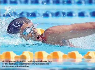  ??  ?? A competitor in action on the penultimat­e day of the National Intermedia­te Championsh­ip - Pic by Anuradha Bandara