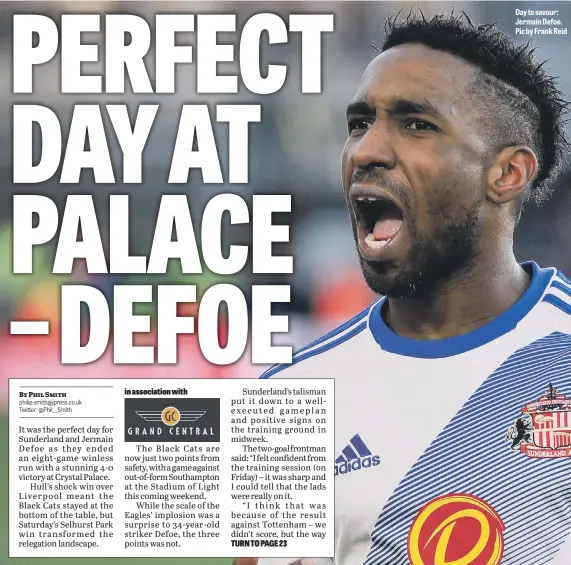  ??  ?? Day to savour: Jermain Defoe. Pic by Frank Reid