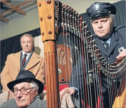  ??  ?? The Price, directed by Susan Wilson, opens at Circa Theatre on August 10. For informatio­n, call 801 7992, or visit circa.co.nz.
The wisdom of Solomon: Ray Henwood, foreground, Christophe­r Brougham, left, and Gavin Rutherford.