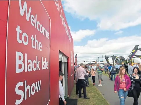  ??  ?? MAIN EVENT: The Black Isle Show usually welcomes around 25,000 visitors to enjoy the showground attraction­s.
