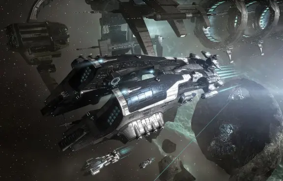  ??  ?? ABOVE: Megathrons are one of CCP Games’ most iconic ship designs.