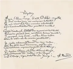  ??  ?? Manuscrit autographe de Voyelles (1871-1872).