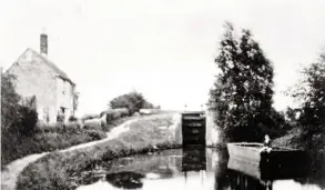  ?? PHOTO COURTESY WBCT ?? The nearby Forest Lock in Melksham, circa 1900. No trace remains today.