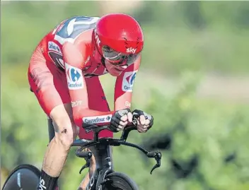  ?? FOTO: EFE ?? Chris Froome intentará poner hoy la guinda a la mejor temporada de su carrera