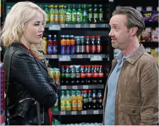  ??  ?? Daughter troubles: Paul Ronan as Anto with Rebecca Grimes on Fair City