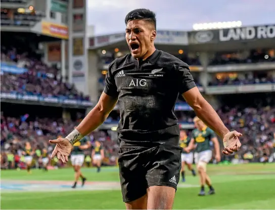  ?? PHOTOSPORT ?? The next Rieko Ioane could be growing up in a household without access to Sky TV - and that is not good for New Zealand.