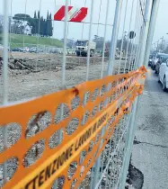  ??  ?? Addio all’opera
Il cantiere per il sottopasso di Via Città di Nimes, che ora non si farà più