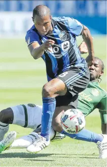  ?? JOHN MAHONEY ?? Montreal Impact’s Patrice Bernier, 38, is perhaps the best soccer player that Quebec has ever produced.