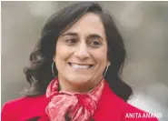  ??  ?? ANITA ANAND