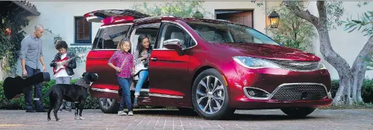  ?? CHRYSLER ?? The 2018 Chrysler Pacifica might be the fanciest ride on the market, and the kids love it.