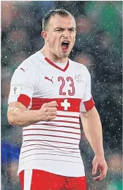  ??  ?? Switzerlan­d’s Xherdan Shaqiri.