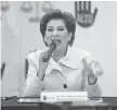  ??  ?? Alerta. Isabel Miranda de Wallace presentó el informe.