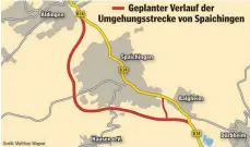  ?? ARCHIV: HB ?? Die alte Planung von 1998: Onb die Trasse wirklich so verläuft, ist noch nicht klar. Man will nun mehrere Varianten untersuche­n.