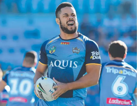  ??  ?? Jarryd Hayne says the Titans can taste premiershi­p success and that he is happy on the Gold Coast. Picture: AAP IMAGE