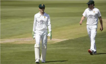  ?? Photograph: Josh Agnew/AAP ?? Former Australian Test Captain Tim Paine has returned to cricket in a Tasmania second XI match against South Australia this week.