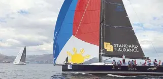  ??  ?? Centennial III sets sail in the eighth Standard Insurance Subic-Boracay race.