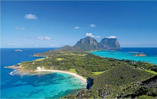  ?? ISTOCK ?? Popular birdwatchi­ng destinatio­n: Lord Howe Island, Australia.