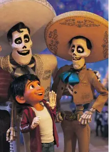  ?? DISNEY/PIXAR ?? Coco tells the story of aspiring musician Miguel, who journeys through the Land of the Dead in search of his idol, Ernesto de la Cruz.