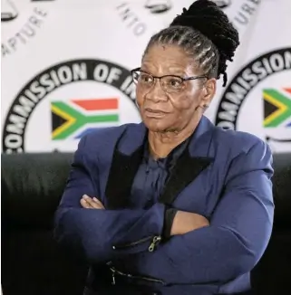  ?? /Veli Nhlapo /Sowetan ?? Steadfast: Speaker of Parliament Thandi Modise was taken to task by the African Transforma­tion Movement over her refusing a secret ballot in a motion of no confidence against President Cyril Ramaphosa in 2020.