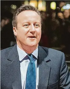  ?? FOTO ČTK/AP ?? David Cameron si bude muset hledat nového bodyguarda