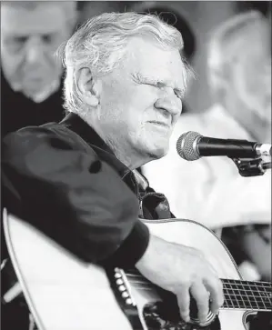  ?? By Lauren Carroll, AP ?? May 2011: Doc Watson performs at MerleFest in Wilkesboro, N.C., the annual roots-music celebratio­n Watson hosted since 1988. The festival is named after his son, Merle Watson, who died in 1985.