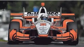  ?? / USA TODAY SPORTS ?? Josef Newgarden of Team Penske ran the fastest lap in practice Friday at 42.8229 seconds.