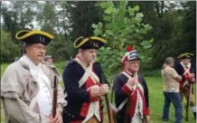  ??  ?? 1st Delaware Regiment at Brandywine Battlefiel­d Park on the 241st anniversar­y of the Battle of Brandywine.