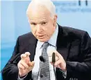  ?? Foto: Reuters/Dalder ?? John McCain hatte einen starken
Auftritt in München.
McCain:
JOHN MCCAIN