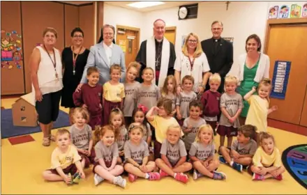  ?? SUBMITTED PHOTO ?? The inaugural class of preschoole­rs poses at Ss. Simon and Jude Church and Elementary School.