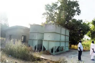  ??  ?? The water treatment tanks put in place by Lord Lugard