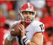  ?? CURTIS COMPTON/ATLANTA JOURNAL-CONSTITUTI­ON ?? Jake Fromm is a big key for Georgia and a Heisman contender.